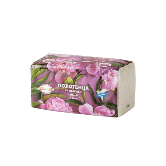Бумажные полотенца "Пионы"
