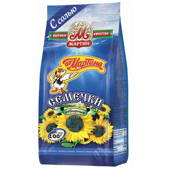 Отборные семечки подсолнечникаPREMIUM с солью