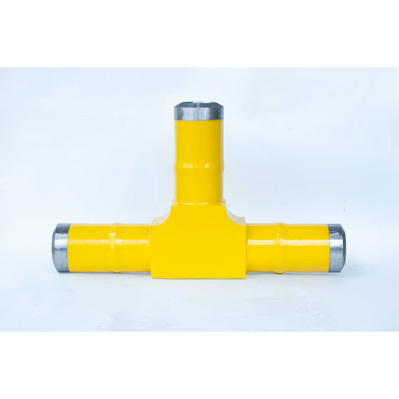 Тройник с приварными патрубками с внутренним наплавочным слоем