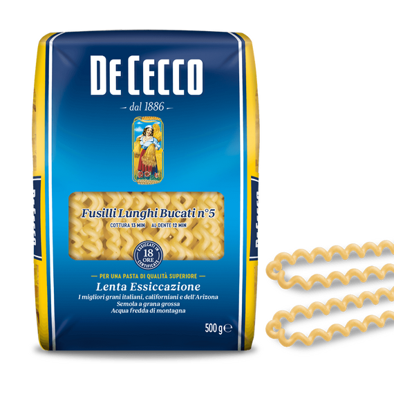 Макаронные изделия FUSILLI LUNGHI BUCATI (Фузилли лунги букати) N°5