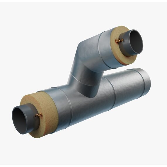 Тройниковое ответвление в ППУ изоляции