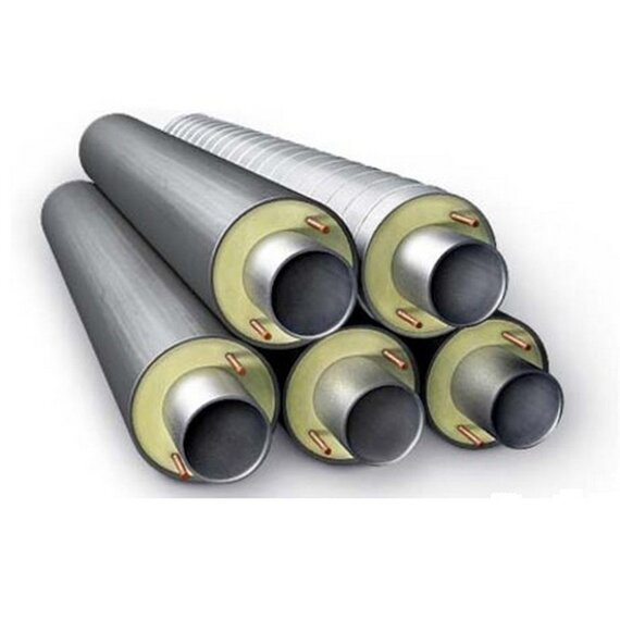 Теплоизолированные трубы в оцинкованной оболочке