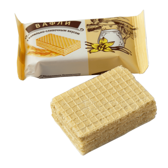 Вафли с ванильно-сливочным вкусом