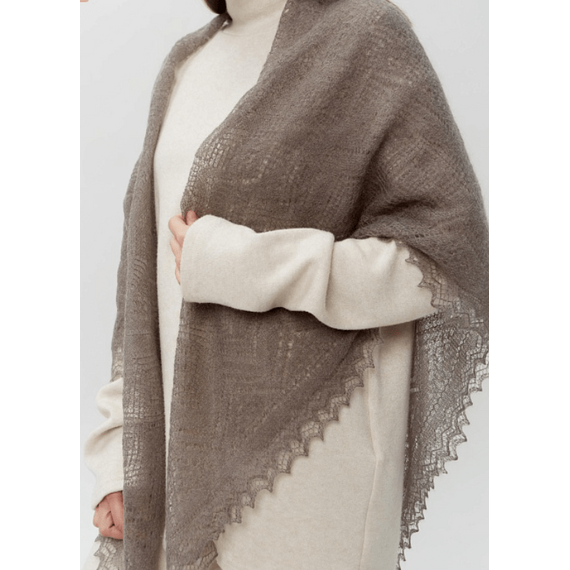 Платок ажурный пуховый