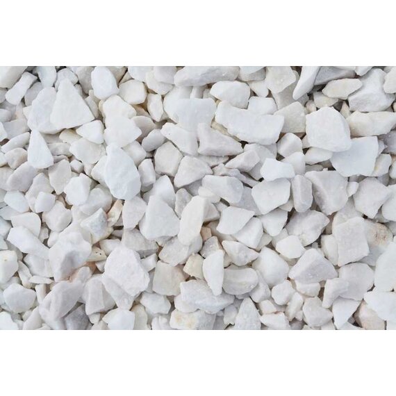 Мраморный щебень белый фр. 2,5 - 5 мм