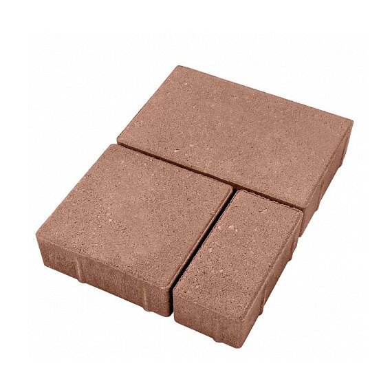 Брусчатка «Новый город» 6 см цветной (на сером цементе)