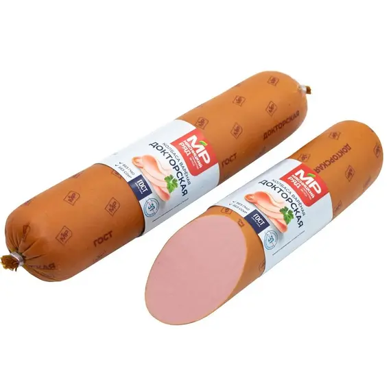 Колбаса вареная "Докторская" ГОСТ в белковой оболочке