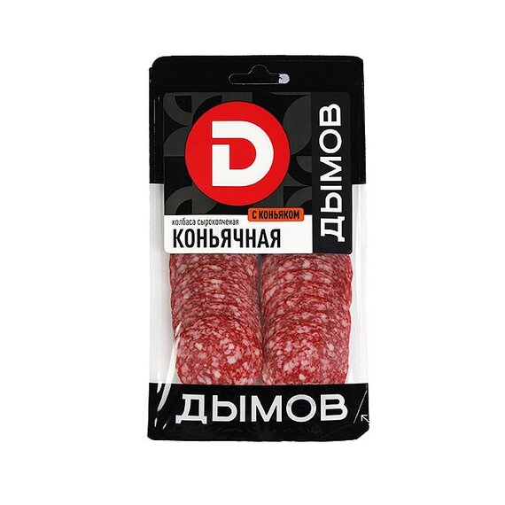 Нарезка колбаса сырокопчёная "Коньячная"