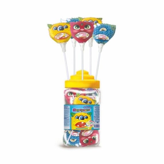 Карамель леденцовая на палочке "Монстряшки"