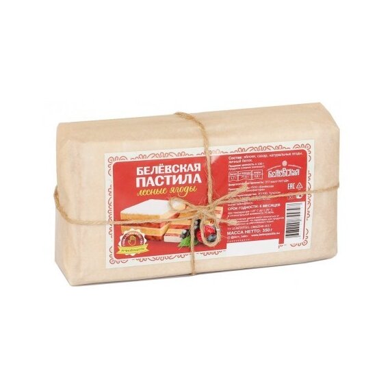 Пастила Белёвская с лесными ягодами, изделие кондитерское