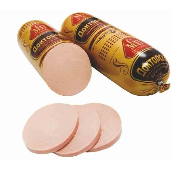 Вареная колбаса "Докторская"