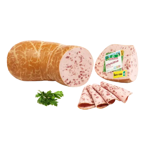 Колбаса Языковая ГОСТ в натуральной оболочке, ~2кг