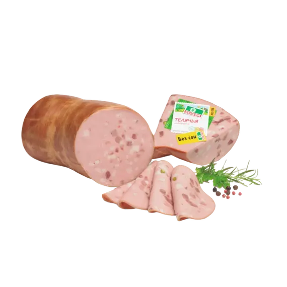 Колбаса Телячья ГОСТ в натуральной оболочке, ~2кг