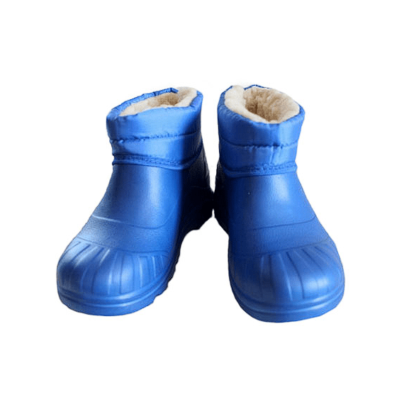 Боты на меху женские синие