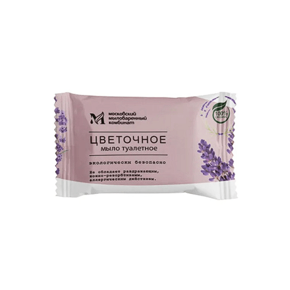 Мыло туалетное Цветочное 100 г в/цв.об 1/80 (МКТУ1321)