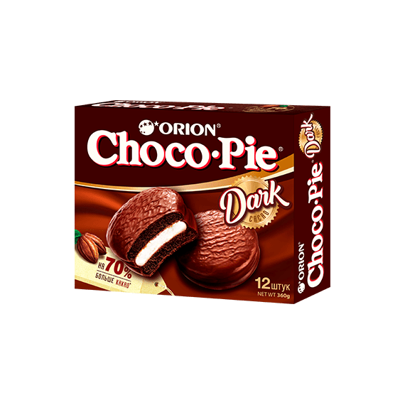 Пирожное ORION CHOCO-PIE DARK 1 пачка *12 шт
