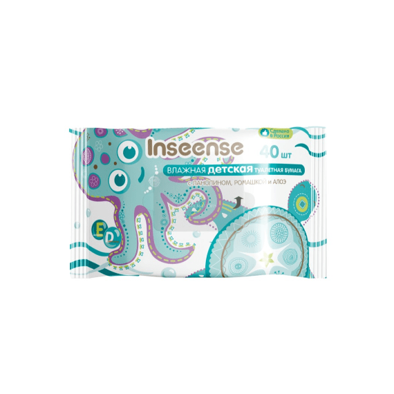 Влажная детская туалетная бумага