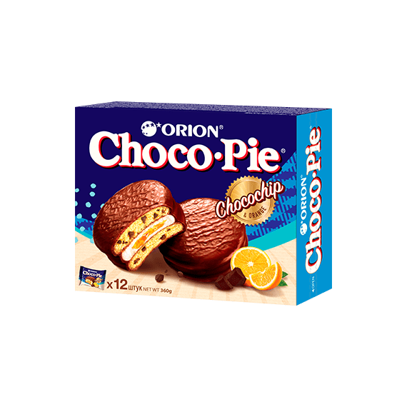 Пирожное ORION CHOCO PIE CHOCOCHIP 1 пачка *12 шт
