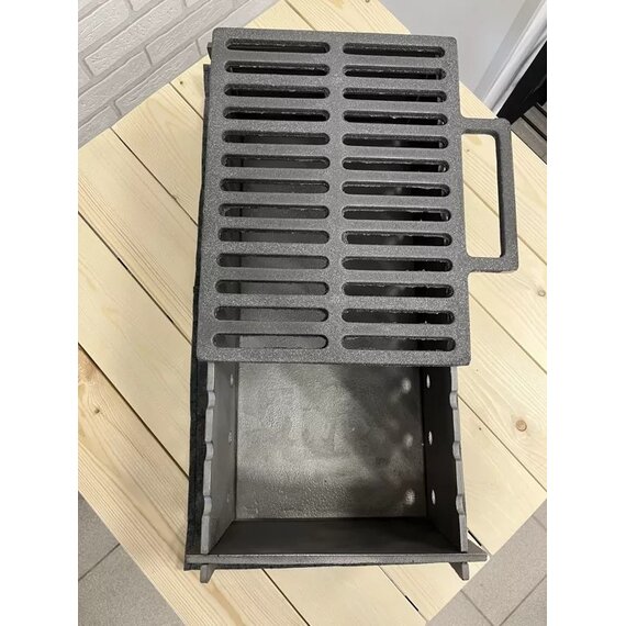 Чугунный мангал без покрытия Лебедь