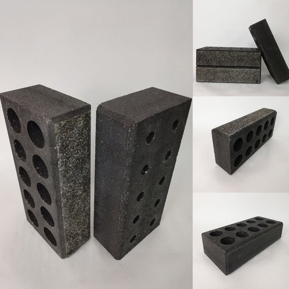 Облицовочный кирпич цвет черный