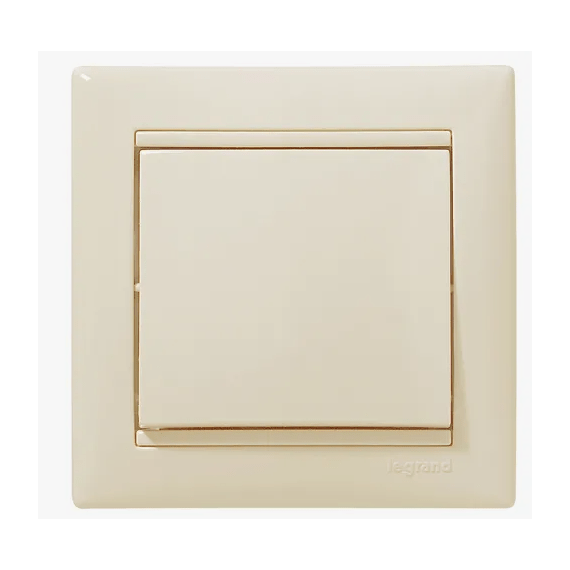 Выключатель 1-кл 10А "АЛЬТАИР" слоновая кость