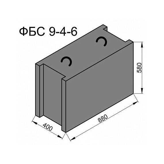 Фундаментные блоки ФБС 9-4-6