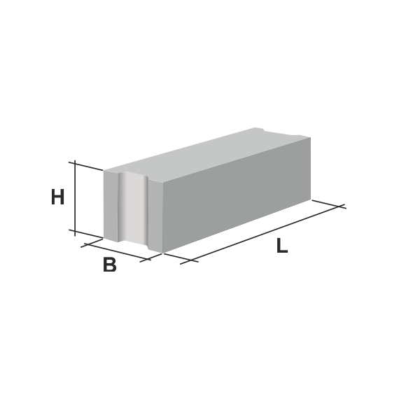 Фундаментные блоки сплошные