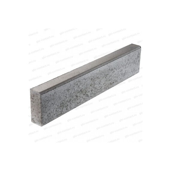 Бортовой камень (БР 100.20.8 ГОСТ 6665-91) Серый