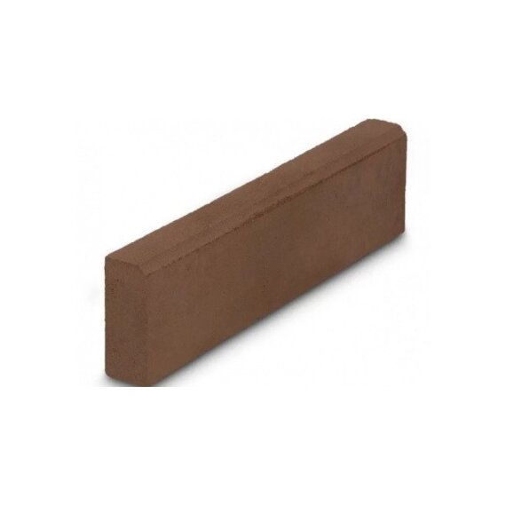Бордюр тротуарный коричневый 1000X200X80