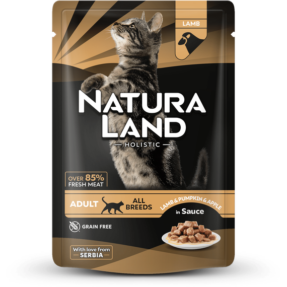 Влажный корм Кусочки из ягненка с тыквой и яблоком