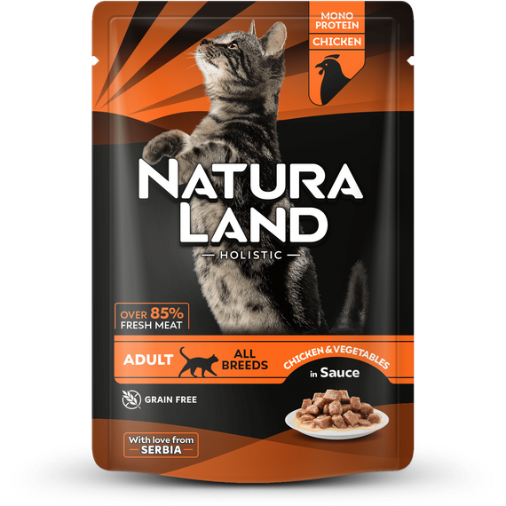 Влажный корм Кусочки из курицы с овощным рагу