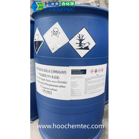 OIL FIELD FUNGICIDE TETRAKIS(HYDROXYMETHYL)PHOSPHONIUM SULFATE THPS 75%-HOOCHEMTEC