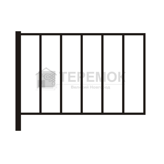 Балконное ограждение Вариант № 1