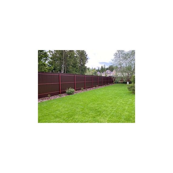 Заборы из двухстороннего профнастила Премиум