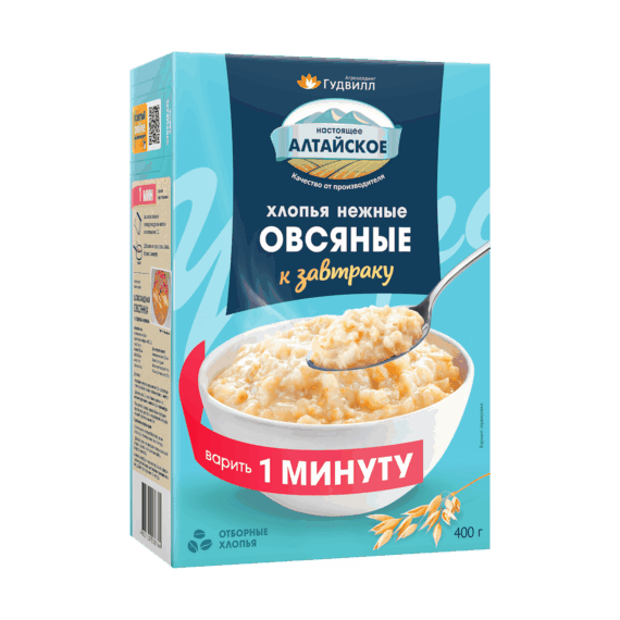 Хлопья овсяные нежные 400 г