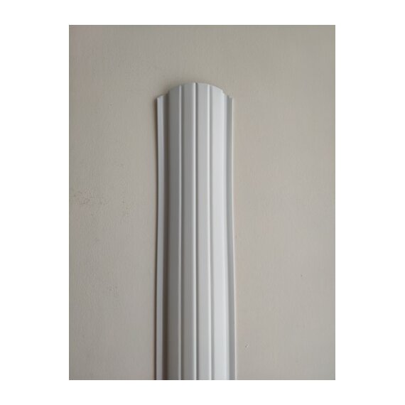 Штакетник (евроштакетник) металлический 110 мм RAL 9003 полукруглый 0.5 мм