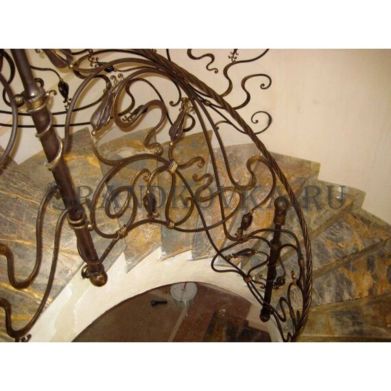 Кованые винтовые перила КПЕРЛ-114