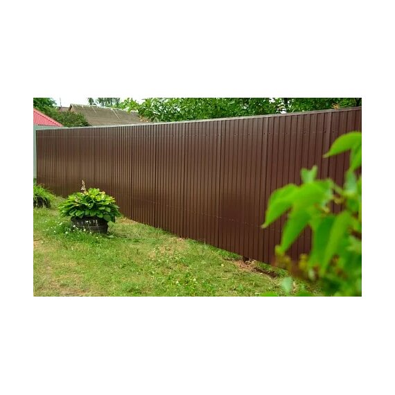 Забор из двустороннего профнастила Стандарт