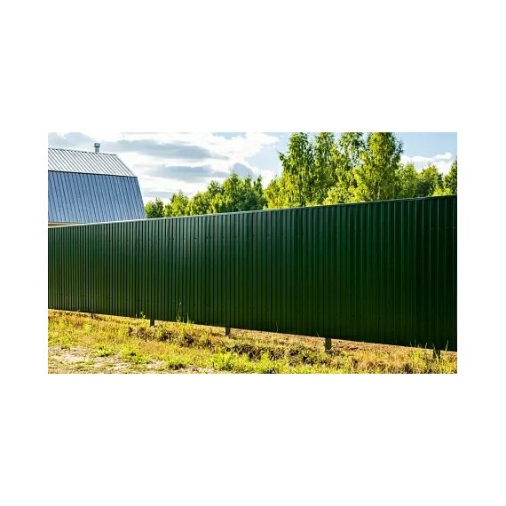 Забор из двустороннего профнастила Премиум