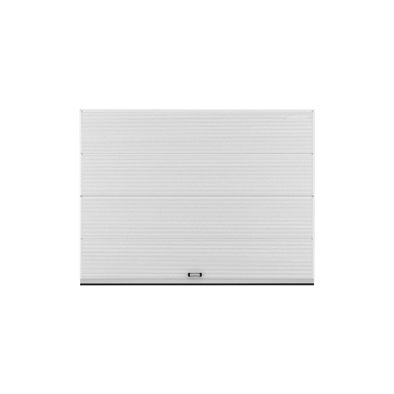 Секционные ворота DOORHAN стальные 3200х2100 цвета RAL 9003 (белый) с дизайном «волна» с автоматикой