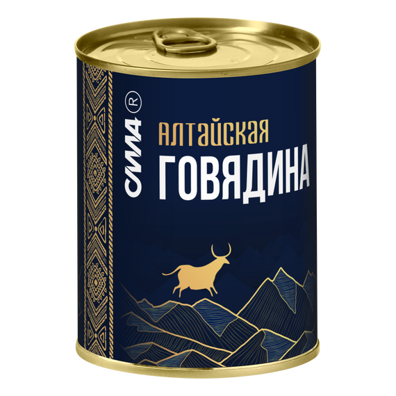 Говядина тушеная сто ж/б 338 гр. АЛТАЙСКАЯ СИЛА