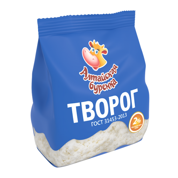 Творог 2% (Пакет, 250 г)