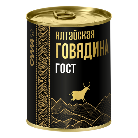Говядина тушеная вс гост ж/б 338 гр. АЛТАЙСКАЯ СИЛА