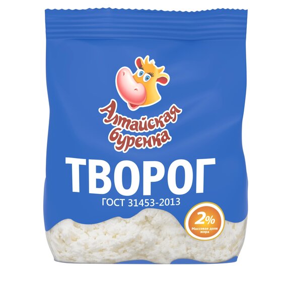 Творог 2% (Пакет, 450 г)
