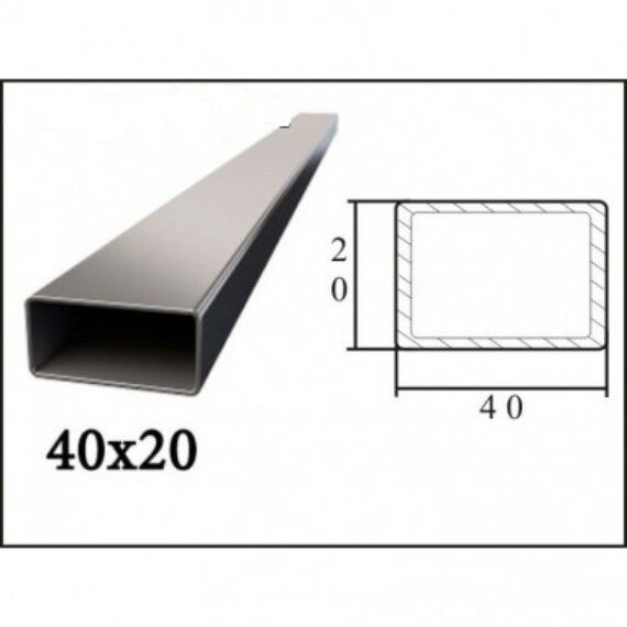 Труба 40*20*1,5 мм