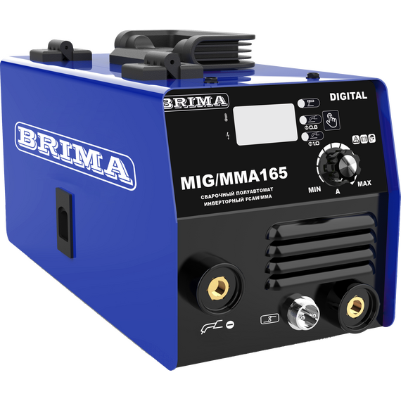 ПОЛУАВТОМАТ MIG/MMA-165 DIGITAL "BRIMA" с катушкой флюсовой проволоки