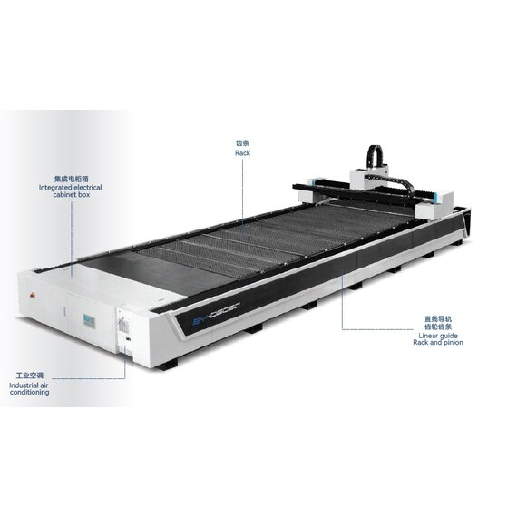 Открытый лазерный станок X-Y=3000-13000 ZT LASER