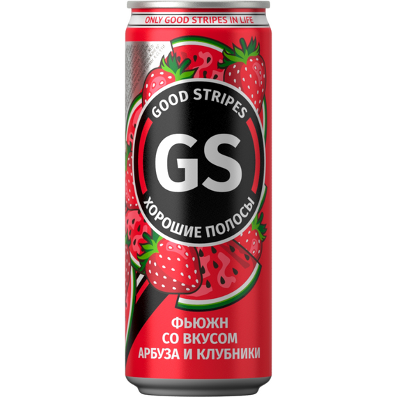 Напиток GOOD STRIPES Фьюжн со вкусом арбуза и клубники