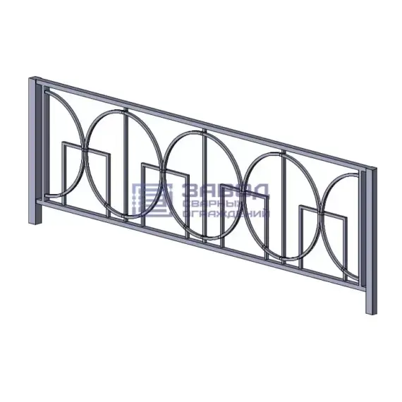 Ограничивающее пешеходное ограждение ОПО-3