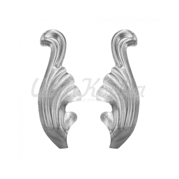 Кованый Листок штамп пара 182х64 мм (2 мм)